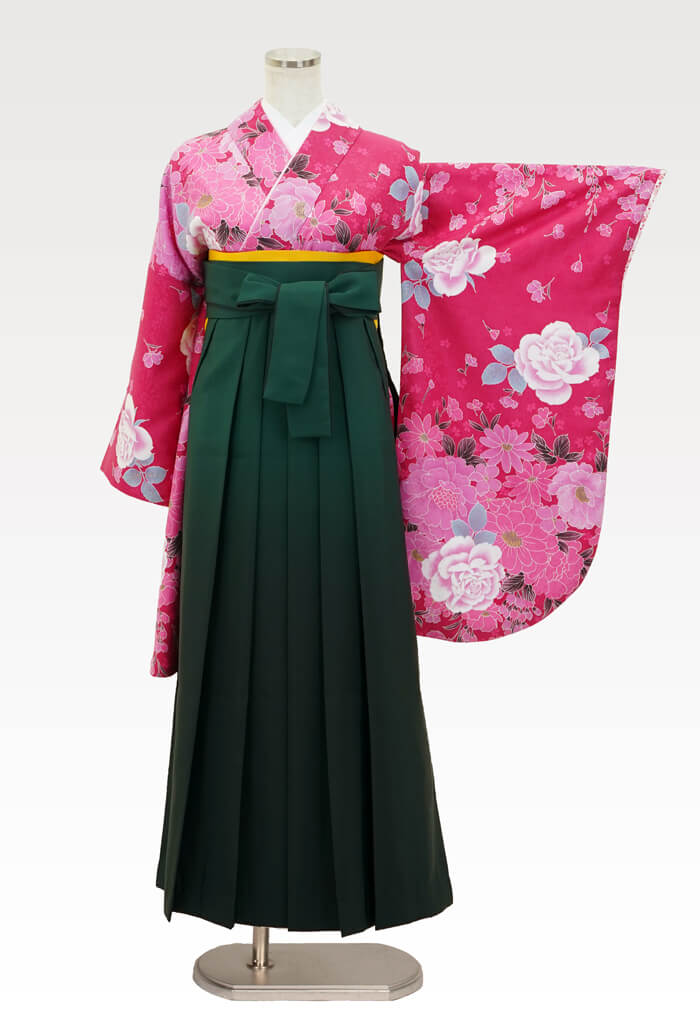 ピンク色 卒業式の袴 着物レンタルをネットでするなら袴コレクション