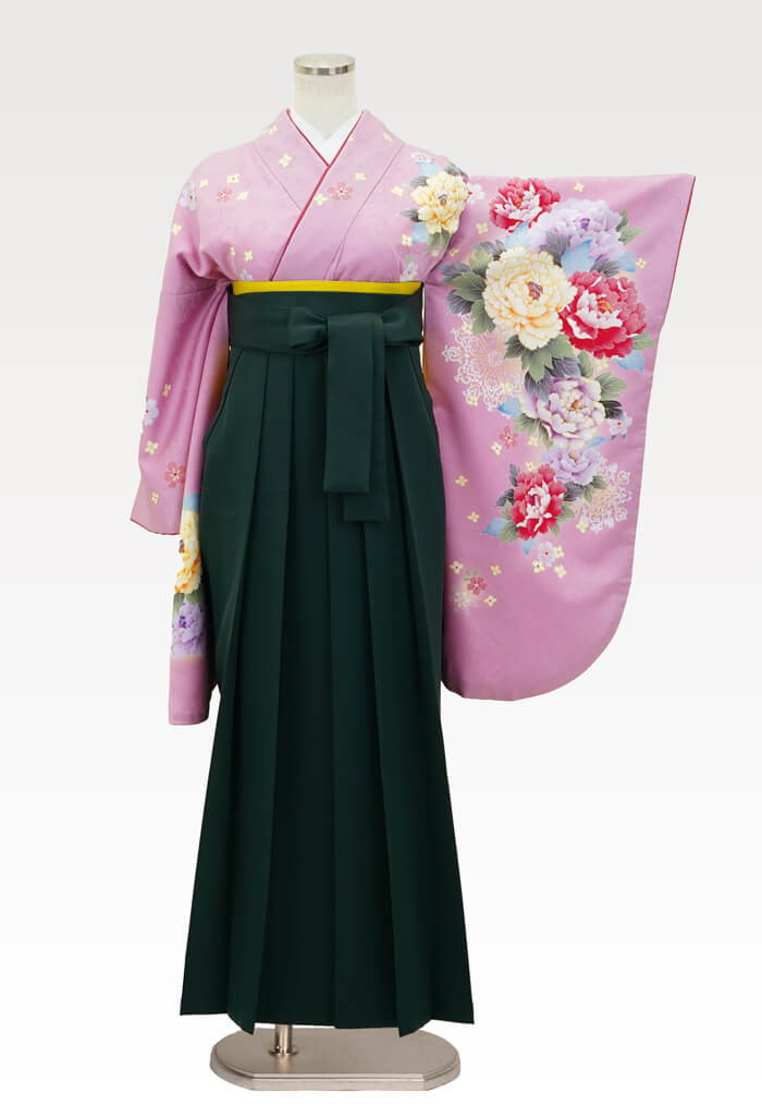 ピンク色 卒業式の袴 着物レンタルをネットでするなら袴コレクション